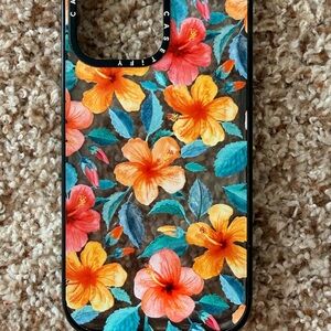 Casetify Tropical Bloom Phone Case - Orange and Pink